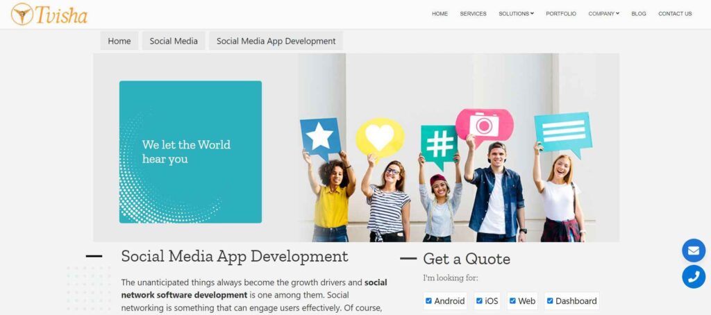 image of Tvisha Technologies social media development