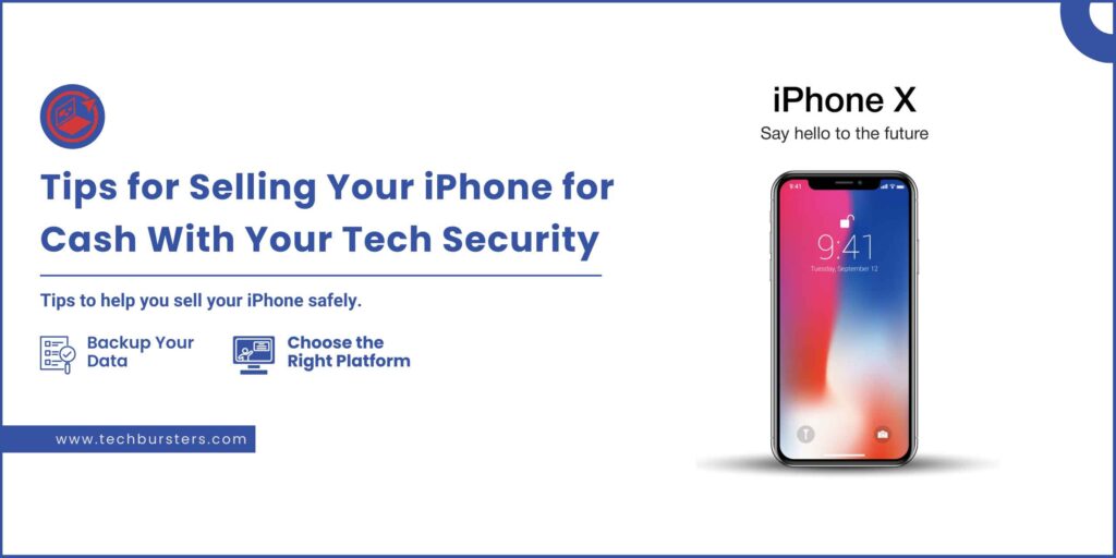 feature image to sell iphone with tech security blog